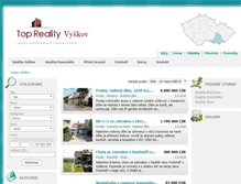 Tablet Screenshot of domy.realityvyskov.eu